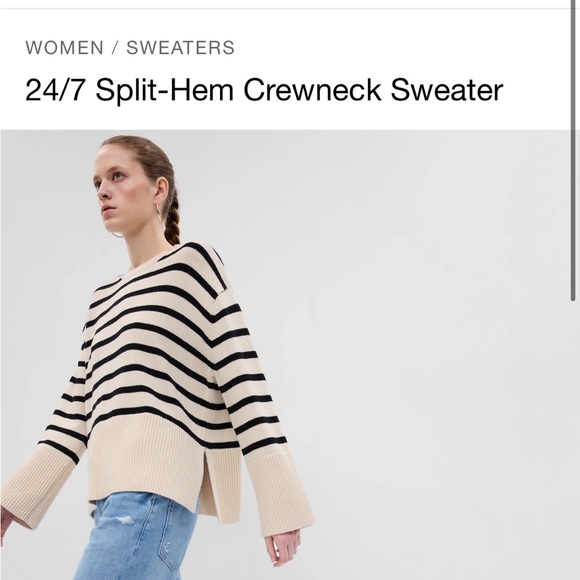 GAP Sweaters Gap 247 Split Hem Sweater Poshmark